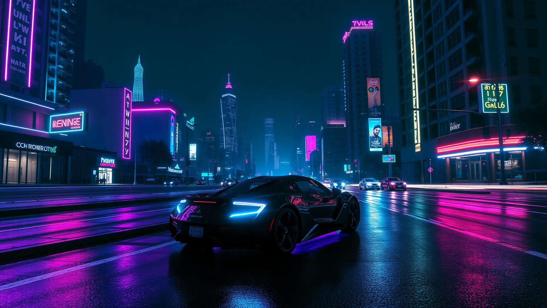 MidNight city at night